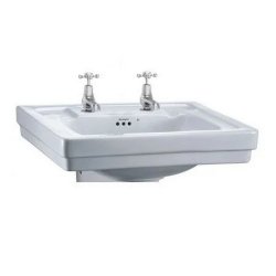 Burlington Contemporary 580mm Two Tap Hole Basin Burlington Contemporary 58cm 2 Tap Hole Basin