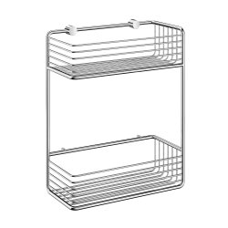 Smedbo Sideline Chrome Double Shower Basket