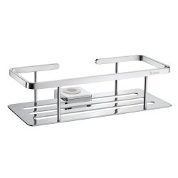 Smedbo Sideline Chrome Shower Riser Rail Basket