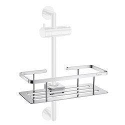 Smedbo Sideline Chrome Shower Riser Rail Basket