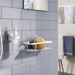 Smedbo Sideline White 250 x 103mm Soap Basket
