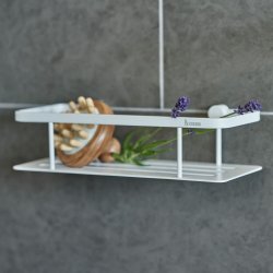 Smedbo Sideline White 250 x 103mm Soap Basket