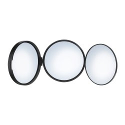 Smedbo Outline Lite 100mm Black Travel Mirror