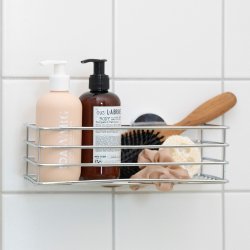 Smedbo Beslagsboden Chrome Self Adhesive Shower Basket