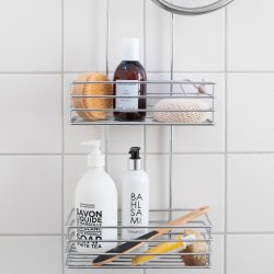Smedbo Beslagsboden Chrome Shower Mixer Hanging Soap Basket