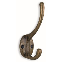 Smedbo Beslagsboden Antique Brass Hat and Coat Hook