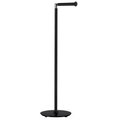 Smedbo Outline Lite Black Circular Freestanding Toilet Roll Holder