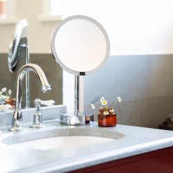 Smedbo Outline 215mm Chrome LED Makeup Mirror