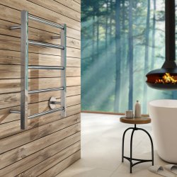 Smedbo Dry Polished Stainless Steel Electrical Compact Ladder Towel Warmer
