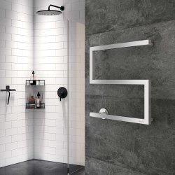 Smedbo Dry Polished Stainless Steel Electrical S Model Towel Warmer
