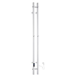 Smedbo Dry Polished Stainless Steel Electrical Double Vertical Towel Warmer