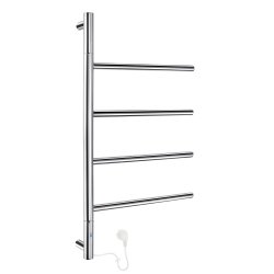 Smedbo Dry Polished Stainless Steel Electrical 4 Arm Towel Warmer