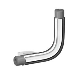 Smedbo Living Concept Chrome LH Grab Bar L Shape Connection