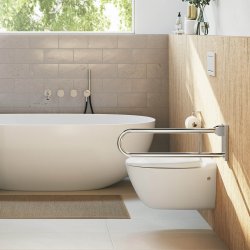 Smedbo Living Concept Chrome 700mm Foldable Grab Bar