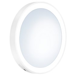 Smedbo Outline Lite 130mm White LED Makeup Mirror with Suction Cups