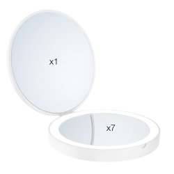Smedbo Outline Lite 120mm White LED Travel Mirror