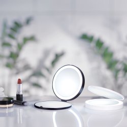 Smedbo Outline Lite 120mm White LED Travel Mirror