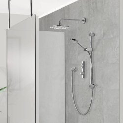 Aqualisa iSystem Concealed Smart Shower with Adjustable Head and Wall Fixed Head (HP/Combi)