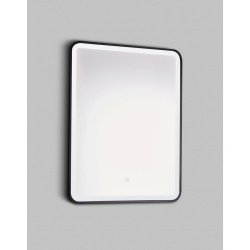 Kartell Nero Square 500x700mm Black LED Mirror