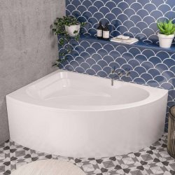Beaufort Lundy RH 1500 x 1040mm 5mm Offset Corner Bath