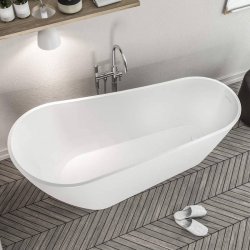 Beaufort Wickham White 1700 Freestanding Bath