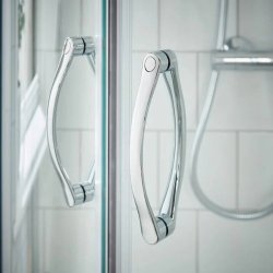 Nuie Ella 700mm Chrome Framed Quadrant Shower Enclosure