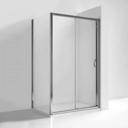 Nuie Ella 1000mm Chrome Framed Single Sliding Shower Door
