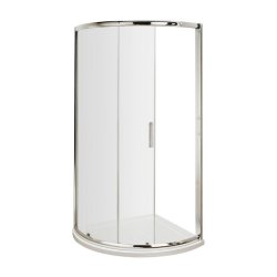 Nuie Pacific Chrome 860mm Single Entry Shower Enclosure