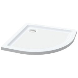 Roman Anti Slip 800mm White Quadrant Shower Tray