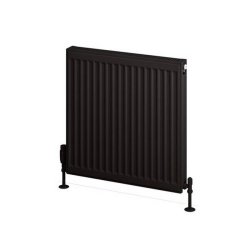 Eastbrook 600 x 600mm Matt Black Type 11 Compact Panel Radiator Lifestyle