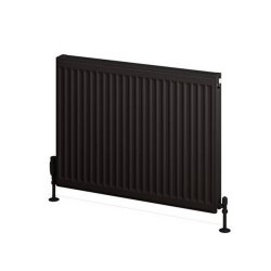 Eastbrook 600 x 800mm Matt Black Type 11 Compact Panel Radiator Lifestyle