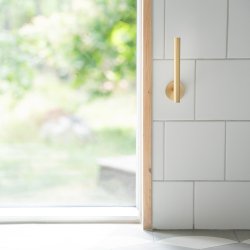 Smedbo Home Brushed Brass Spare Toilet Roll Holder