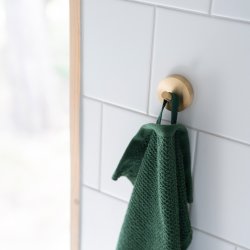 Smedbo Home Brushed Brass Towel Hook