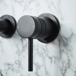 Scudo Core Black Wall Mounted Basin Mixer