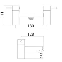 Scudo Forme Chrome Bath Filler