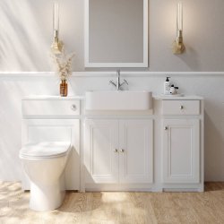 Scudo Classica 400mm Chalk White Side Cabinet with Drawer
