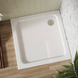 Scudo Shires 800mm White Square Shower Tray