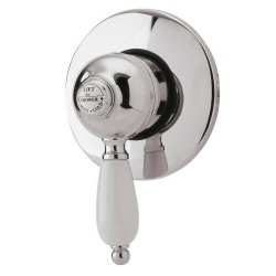 Nuie Edwardian Chrome Manual Concealed or Exposed Shower Valve Exposed