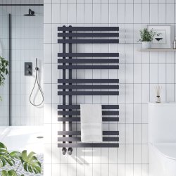 Scudo Elizabeth Carbon Anthracite 1200 x 500mm Towel Radiator