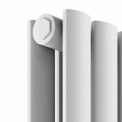 Scudo Apex White 600 x 994mm Horizontal Double Designer Radiator