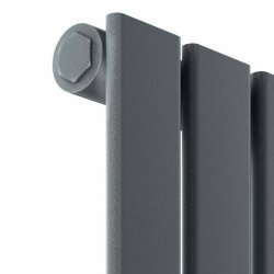 Scudo Bravo Anthracite 1600 x 476mm Vertical Single Designer Radiator