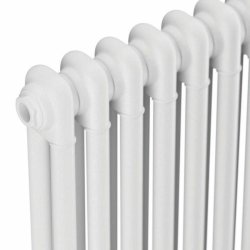 Scudo White 600 x 650mm 2 Column Horizontal Radiator
