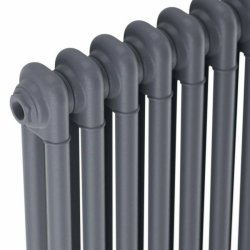 Scudo Anthracite 600 x 1190mm 2 Column Horizontal Radiator