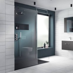 Nuie Chrome 1400mm Wetroom Panel