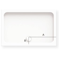Kudos Kstone 1400 x 900mm Anti Slip Slate Grey Rectangular Shower Tray 
