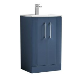 Nuie Deco Blue 500mm Floor Standing 2 Door Vanity Unit (DPF323A)