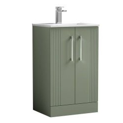 Nuie Deco Green 500mm Floor Standing 2 Door Vanity Unit (DPF823A)