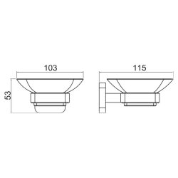 Trisen Brushed Brass Soap Holder