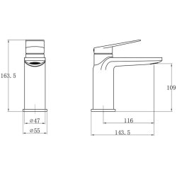 Trisen Roveri Chrome Mono Basin Mixer
