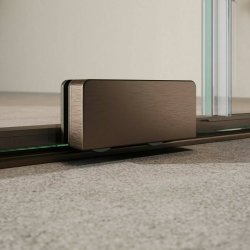 Scudo S8 Momentum 1100mm Sliding Wetroom Panel Brushed Bronze